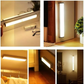 6 LÁMPARA LUZ LED CON SENSOR DE MOVIMIENTO RECARGABLE USB ( OMC-524 )