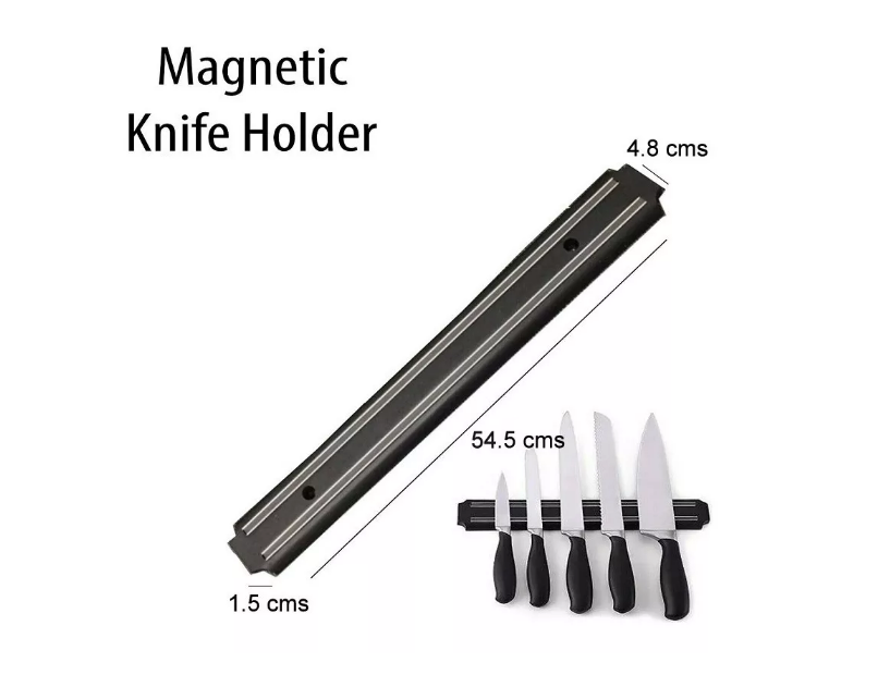 SOPORTE MAGNETICO PARA CUCHILLOS DE COCINA X6 UNDS