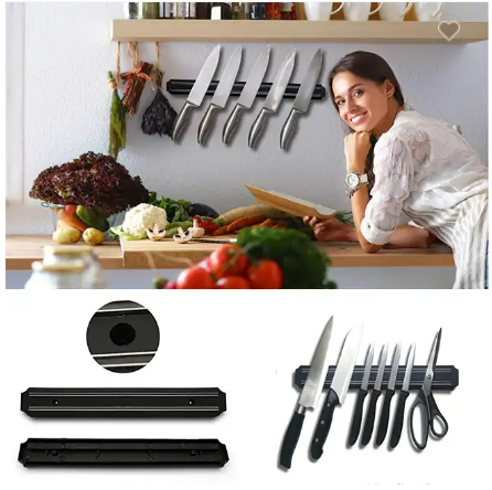SOPORTE MAGNETICO PARA CUCHILLOS DE COCINA X6 UNDS
