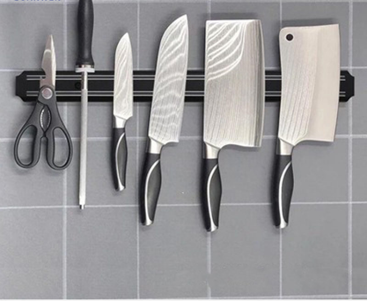 SOPORTE MAGNETICO PARA CUCHILLOS DE COCINA X6 UNDS