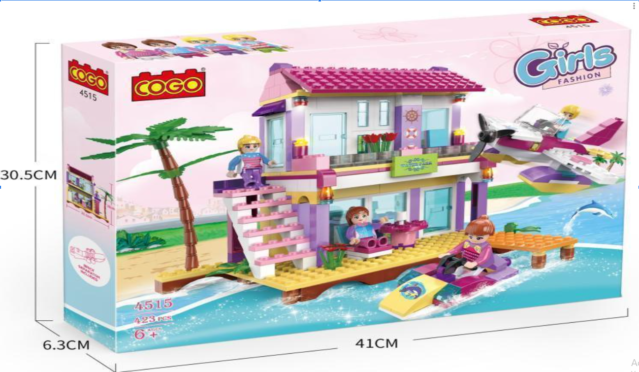 CASITA LEGO NIÑA X 6 unidades 4515