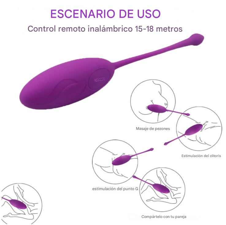 Cápsula vibratoria y cerdas con mando a distancia X6 Unds OMC-383