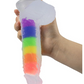 Consolador realista de silicona transparente arco iris X6 Unds  OMC-367
