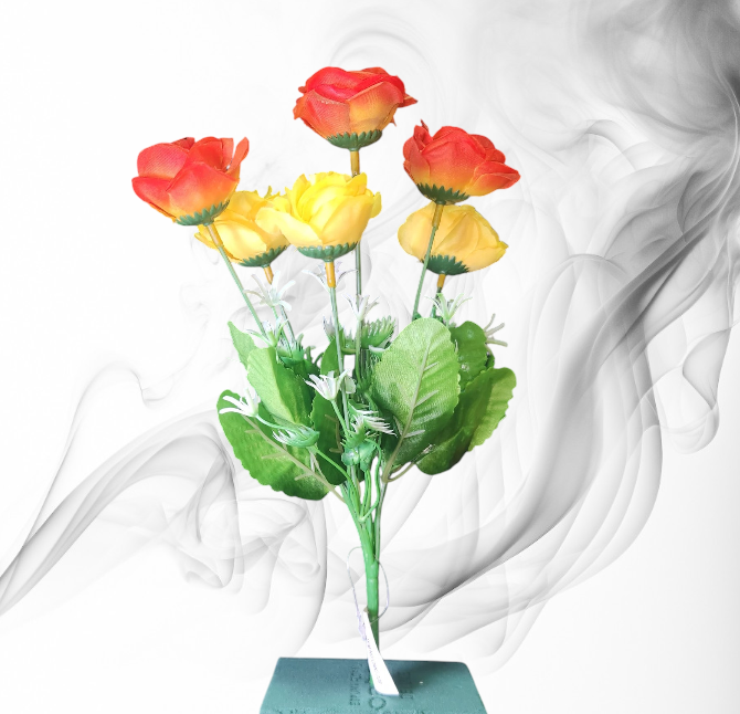 Ramo de 6 Rosas Artificiales X 6 Unidades  OMC-728