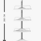 ORGANIZADOR ESQUINERO PARA BAÑO DE 4 NIVELES X6UNDS - OMC-129