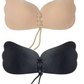 BRASIER INVISIBLE TIPO MARIPOSA BEIGE Y NEGRO POC-333 - X6UNDS