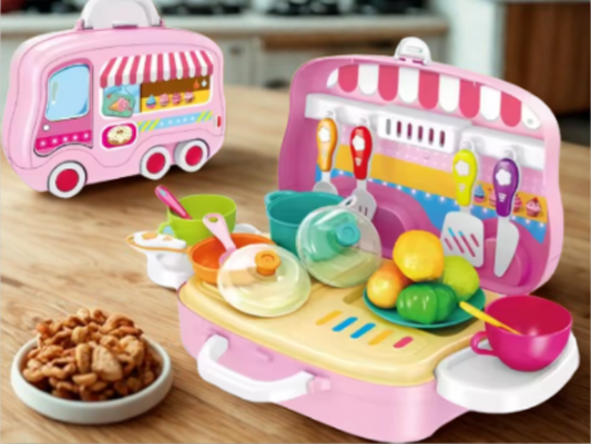 MALETA COCINITA EN FORMA DE BUS X6UNDS  - 678-101A