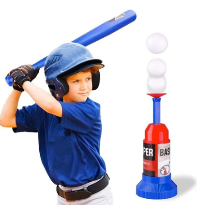 BATE DE BEISBOL CON LANZADOR X1 UNIDAD - 2789549