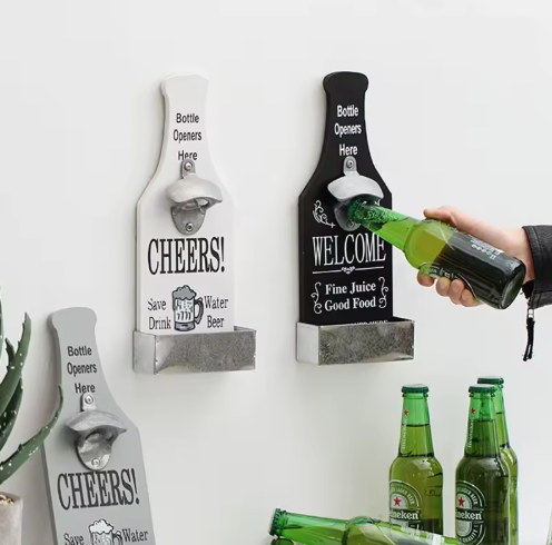 DESTAPADOR  DE BOTELLAS DE PARED  X6UNDS -OMC-444