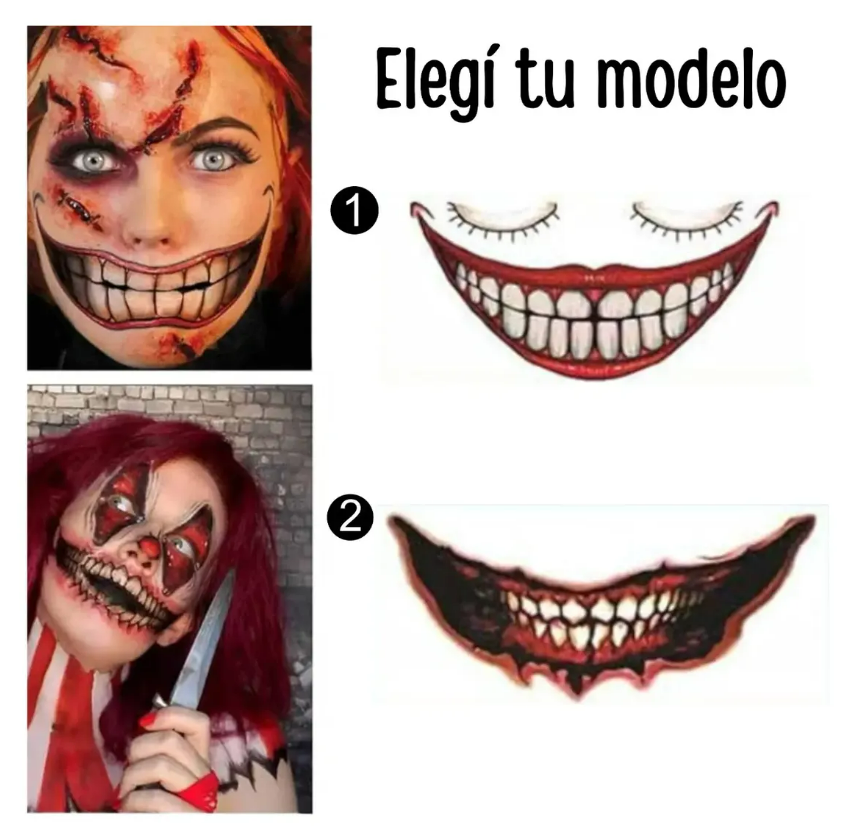 6 Tatuajes De Boca Fairyer Para Halloween