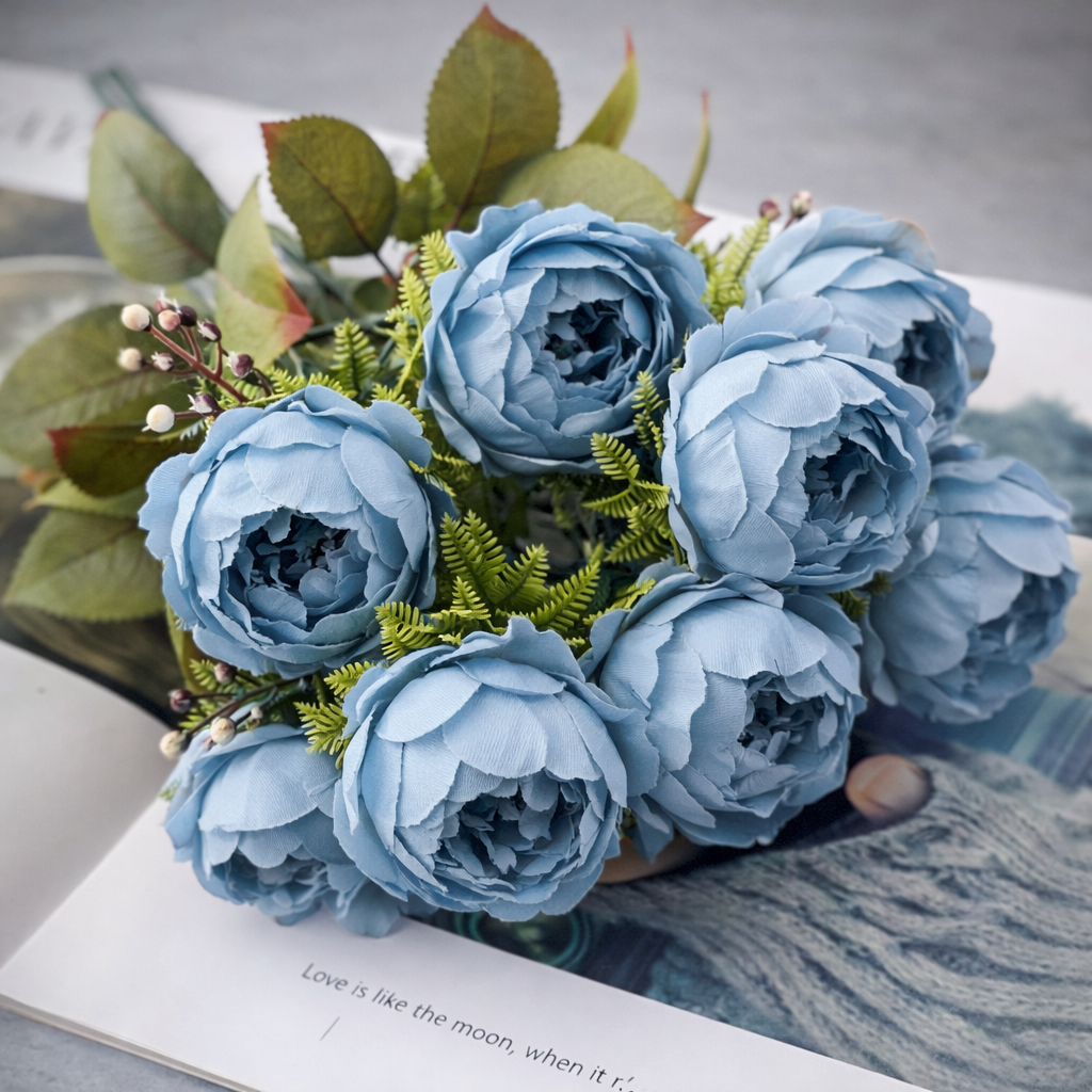 RAMO DE FLORES ARTIFICIALES PACK X 6UNDS- OMC-718