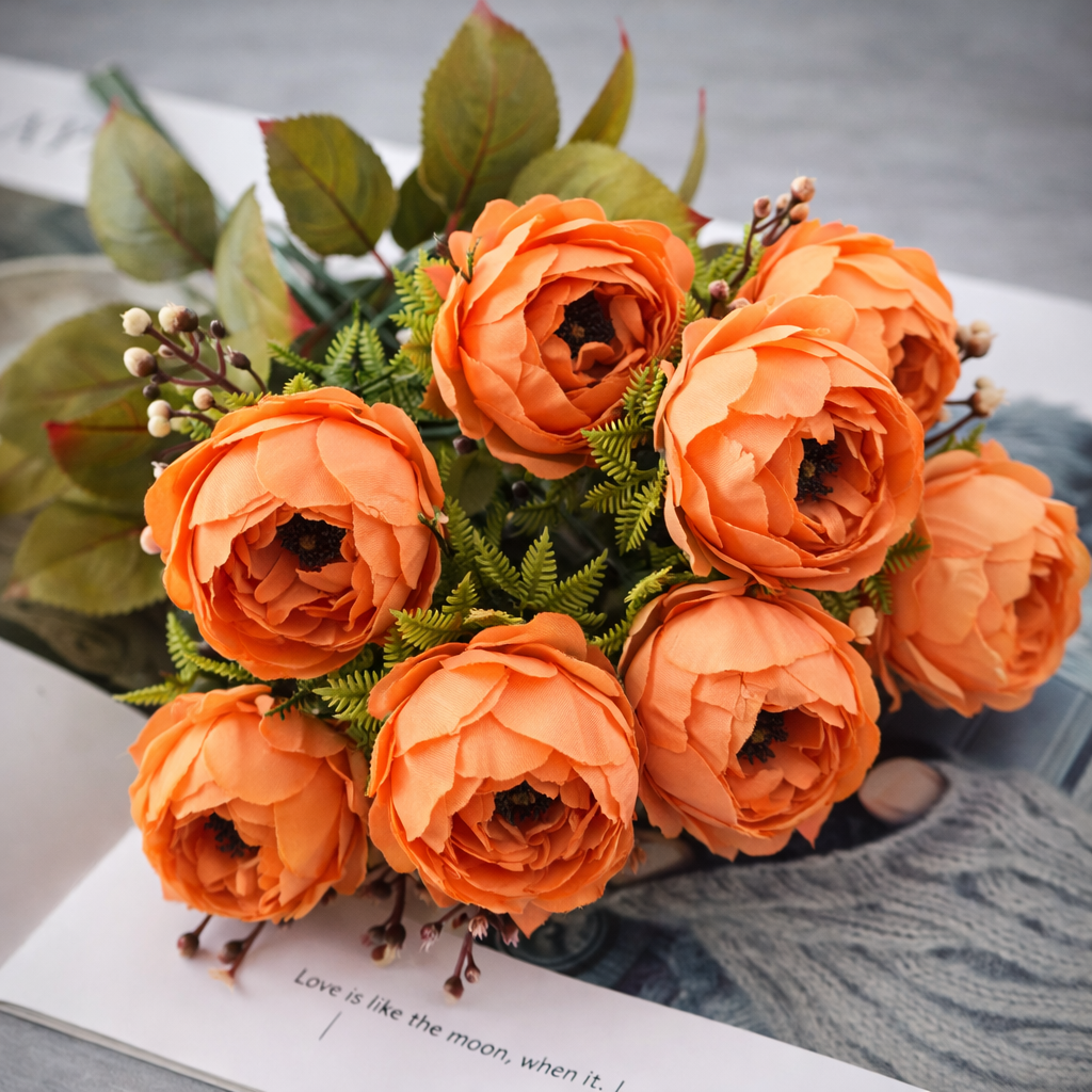 RAMO DE FLORES ARTIFICIALES PACK X 6UNDS- OMC-718