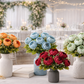 RAMO DE FLORES ARTIFICIALES PACK X 6UNDS- OMC-718