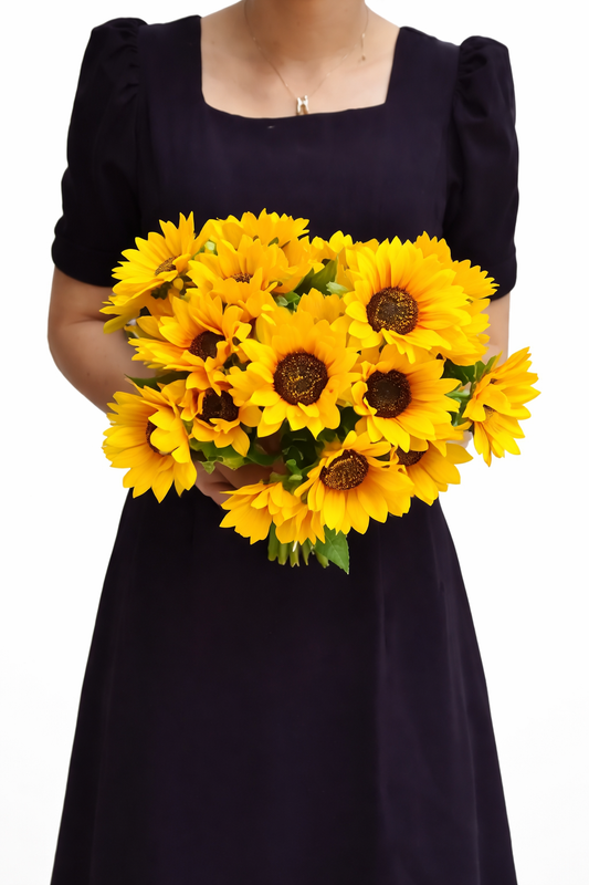 SET X 6 UNDS DE RAMO DE 6 GIRASOLES ARTIFICIALES - OMC-723