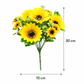 SET X 6 UNDS DE RAMO DE 6 GIRASOLES ARTIFICIALES - OMC-723