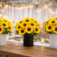 SET X 6 UNDS DE RAMO DE 6 GIRASOLES ARTIFICIALES - OMC-723