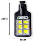 LUZ REFLECTORA CON PANEL SOLAR X6 UNDS - JY120