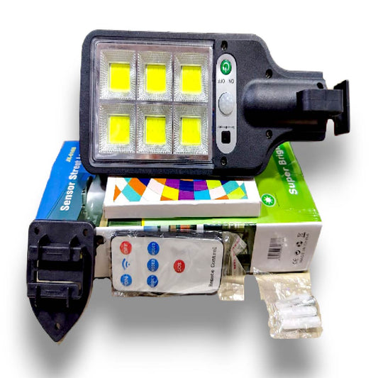 LUZ REFLECTORA CON PANEL SOLAR X6 UNDS - JY120