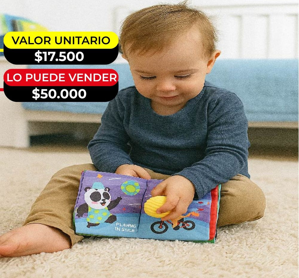 LIBRO DE TELA PARA BEBE X6UNDS - 6651