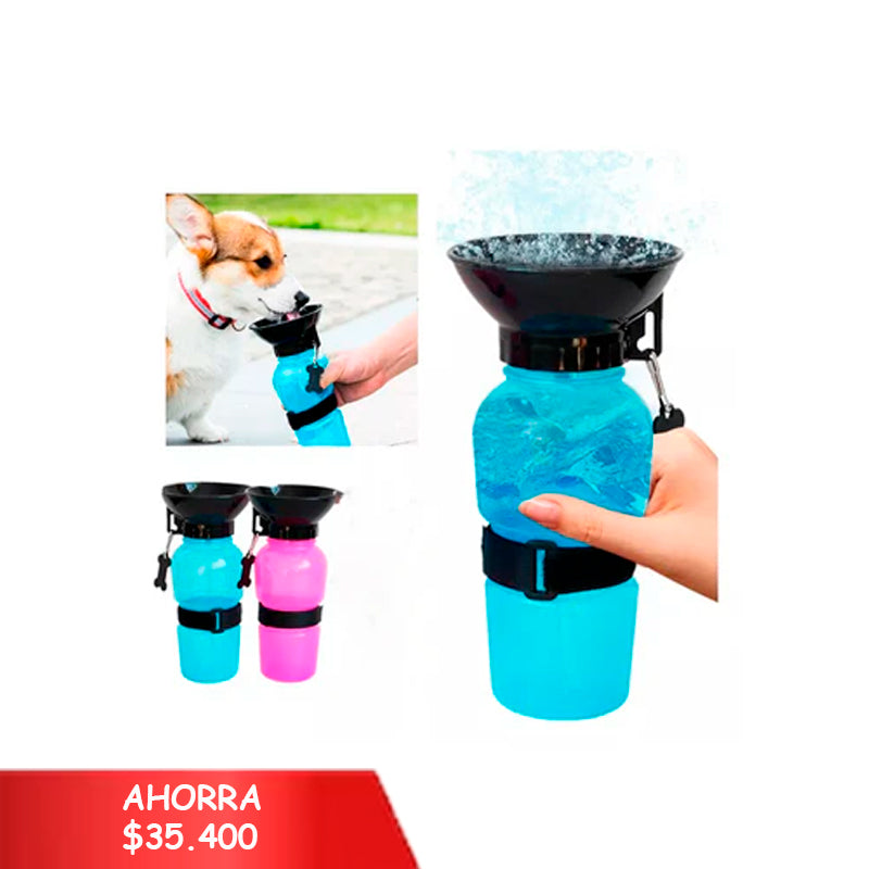 Bebedero Agua Portátil Mascotas Dispensador Para Perros X 6 Unidades OMC-319