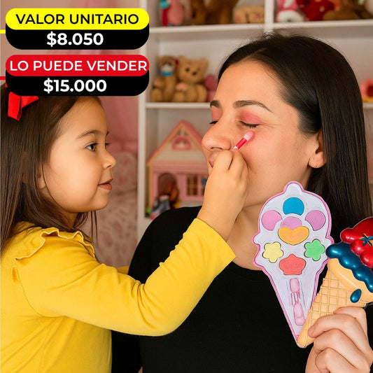 MAQUILLAJE EN FORMA DE HELADO FROZEN X6UNDS - HZ1118-1C