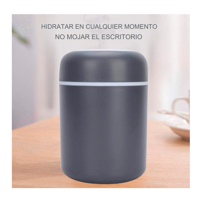 Humidificador Difusor Aroma Ambientador Luz Led H2o Cilindro X 6 Unidades OMC-291