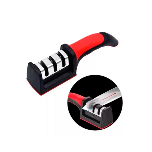 SET AFILADOR CUCHILLOS 3 EN 1 OMC-493 + PELADOR DE PAPA X 6 UNIDADES
