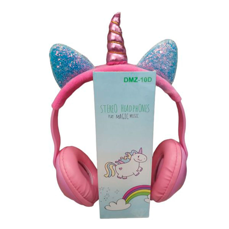 Auriculares Diadema Diseño Unicornio Ajustable X 6 Unidades OMC-286