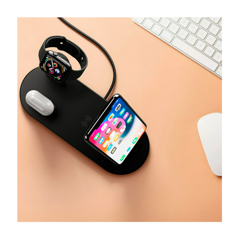 6 Bases De Carga Inalámbrica 6 En 1 iPhone-android-iwatch OMC-519