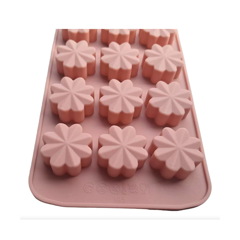 Moldes Flores Chocolates, Fondant, Gelatina, Reposteria X 6 Unidades OMC-194