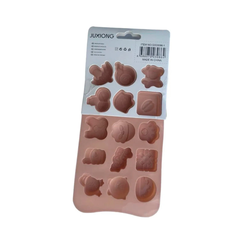 Moldes Figuras Chocolates, Fondant, Gelatina, Reposteria X 6 Unidades OMC-192