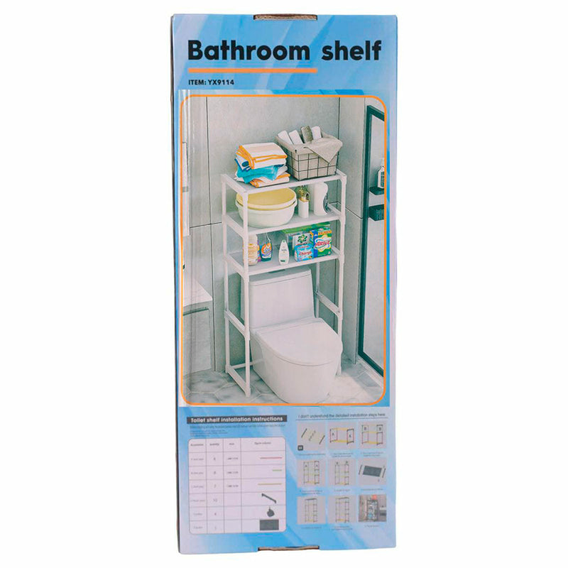 Organizador De Baño Estantería Mueble Ahorrador De Espacio X 6 unidades OMC-131