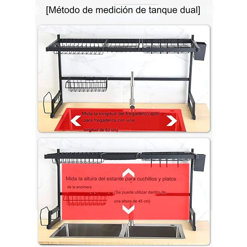 Organizador Y Escurridor Platos Loza Cubiertos Seca Platos X 6 Unidades OMC-128