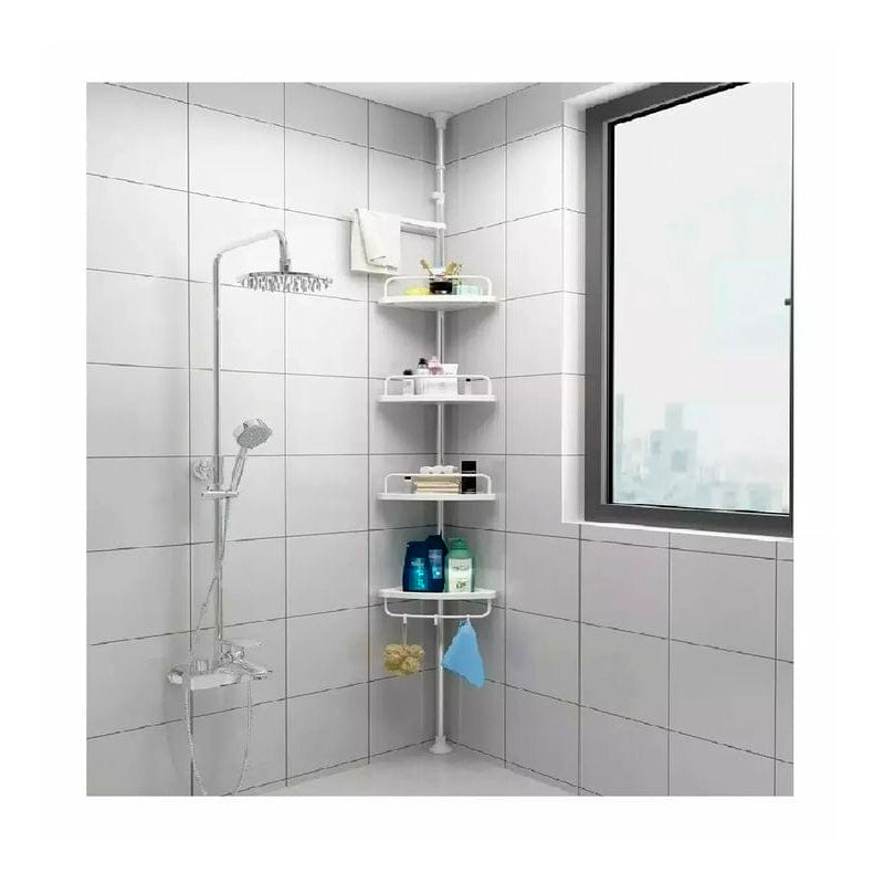 Organizador Esquinero Baño Y Ducha 4 Niveles Ajustables X 6 Unidades OMC-129