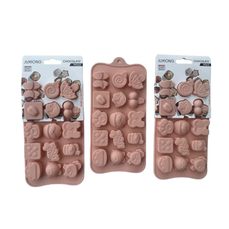 Moldes Figuras Chocolates, Fondant, Gelatina, Reposteria X 6 Unidades OMC-192