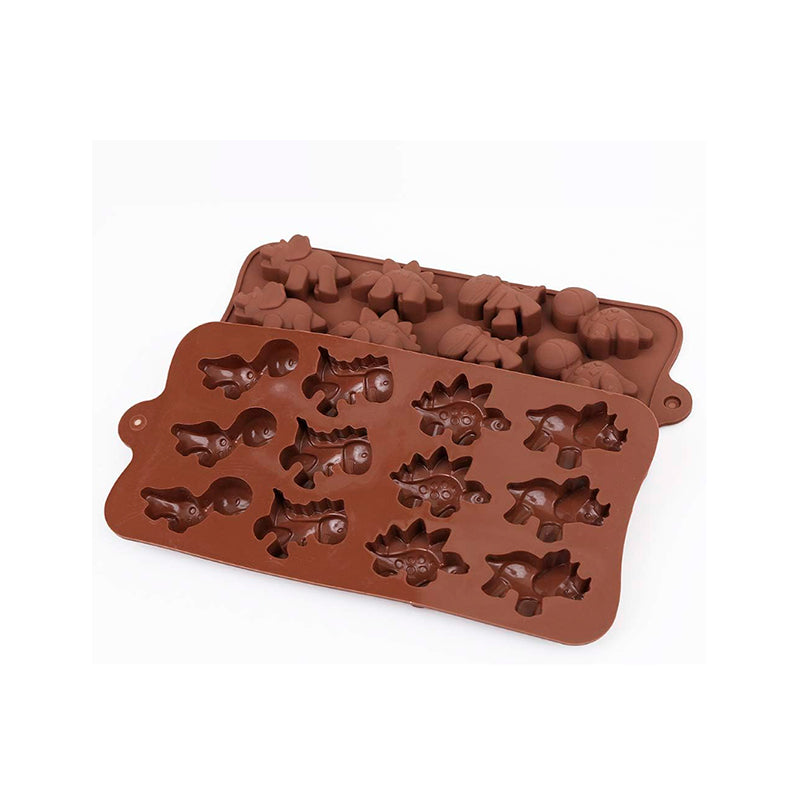 Moldes Dino Chocolates, Fondant, Gelatina, Reposteria X 6 Unidades OMC-190