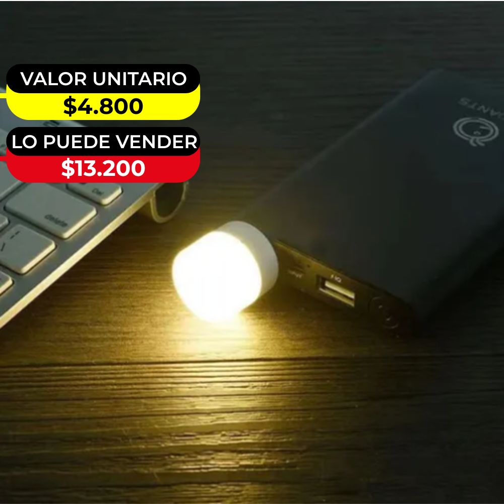 MINI LAMPARA LUZ LED USB X6UNDS