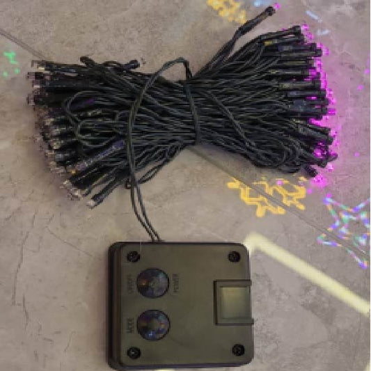 LUZ SOLAR NAVIDEÑA 10 M -100 BOMBILLOS X 6 UNDS - OMC-075