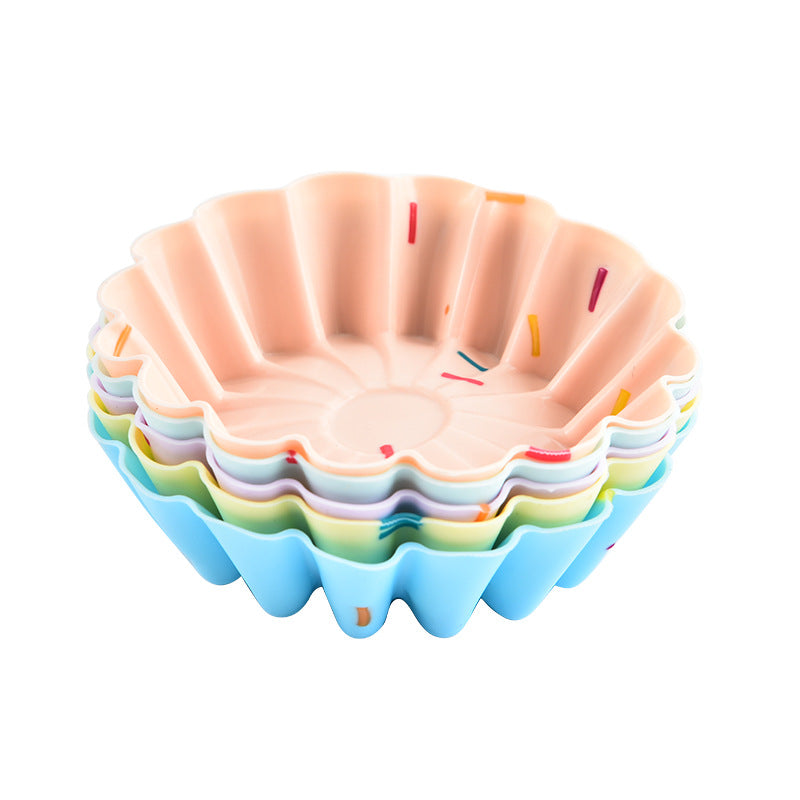 Set 6 Moldes Silicona Cupcakes Muffins Reposteria X 6 Unidades OMC-195