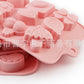 Moldes Figuras Chocolates, Fondant, Gelatina, Reposteria X 6 Unidades OMC-192