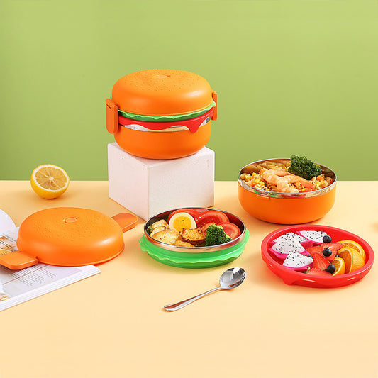 PORTA COMIDA EN FORMA DE HAMBURGUESX6UNDS -OMC-655