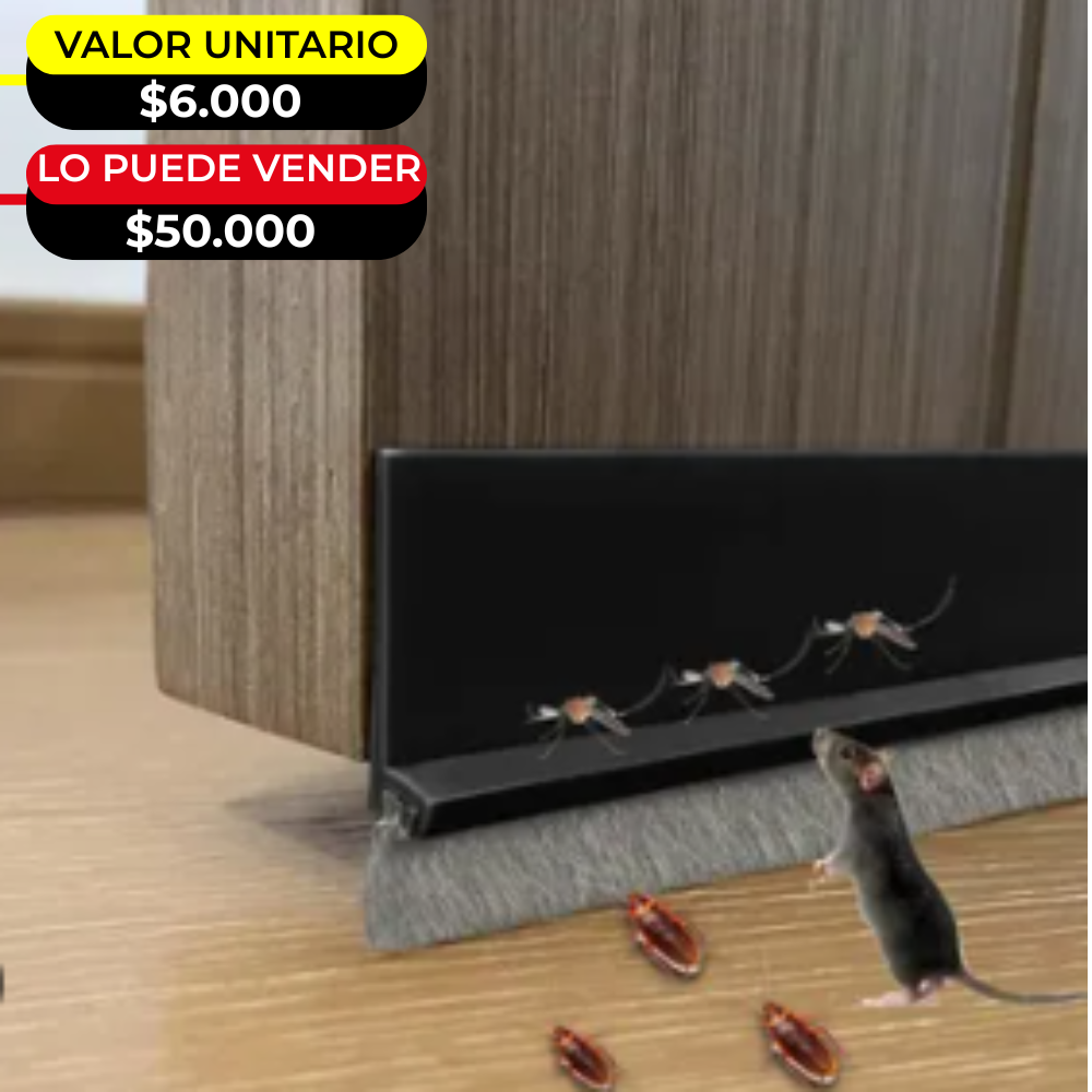 CEPILLO BAJO PUERTA X6 UNDS -OMC-116