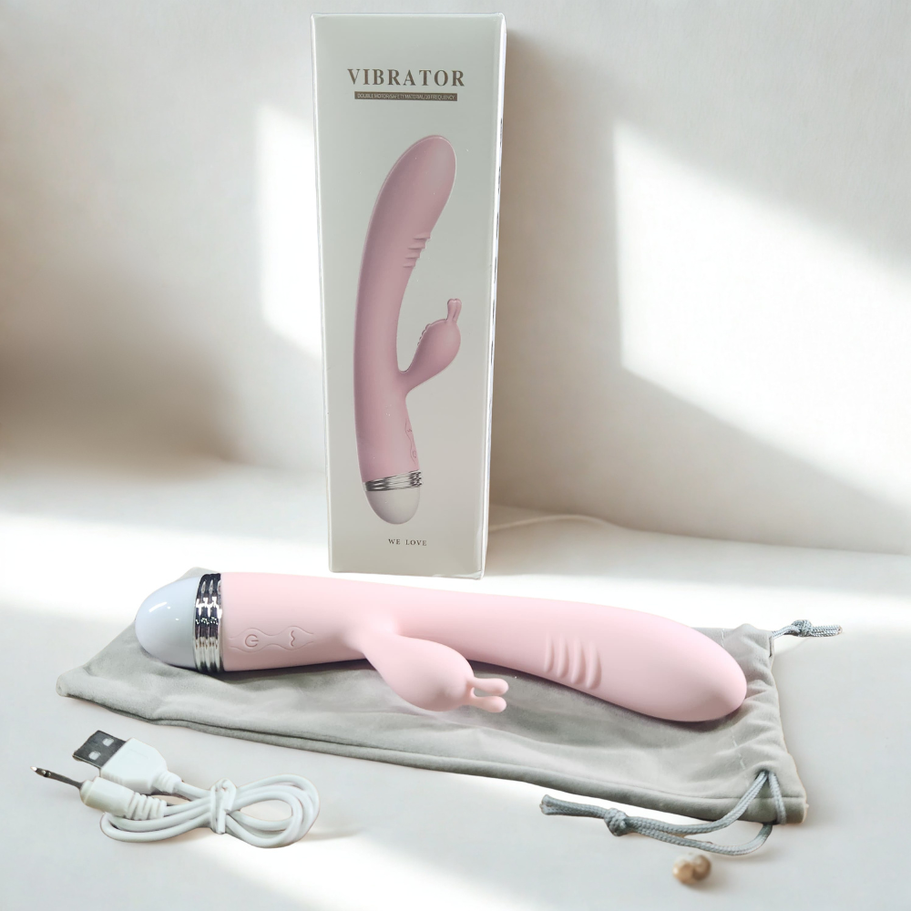 DILDO VIBRADOR DUAL  CONEJO X6 UNDS - OMC-322