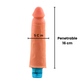 Dildo Vibrador Realista Pene 16 Cm, Multivelocidad  X6 Unds  OMC-437