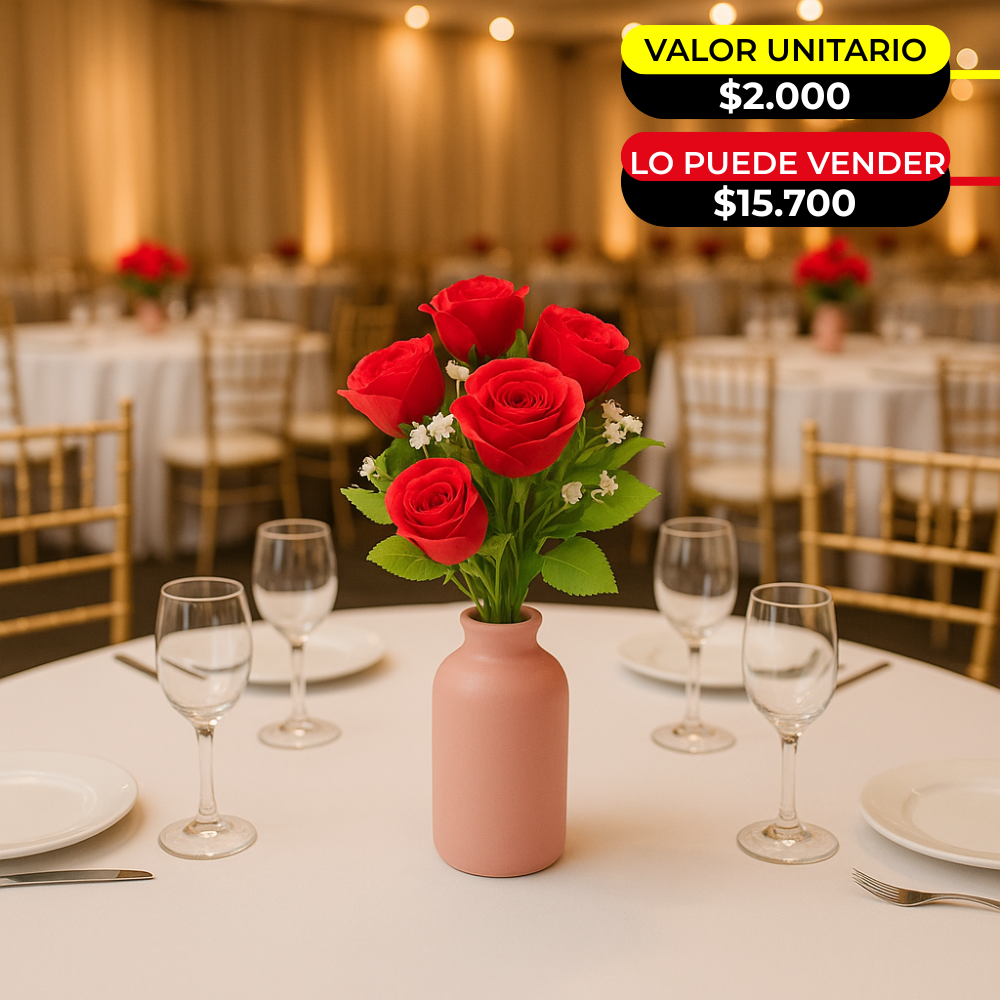 RAMO DE 12 ROSAS ARTIFICIALES X6UNDS  OMC-731