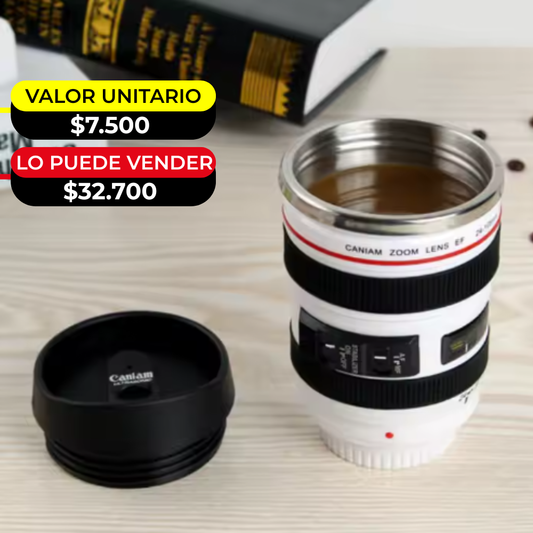 VASO MUG DISEÑO LENTE DE CAMARA X6UNDS - OMC-023