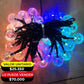 LUZ SOLAR NAVIDEÑA, 100 BOMBILLOS, 10M X5 UNDS - OMC-076