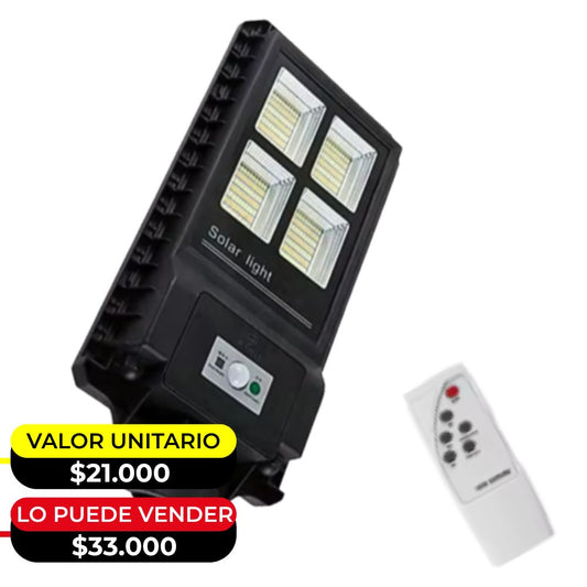 LUZ REFLECTORA CON PANEL Y SENSOR X6UNDS- OMC-090