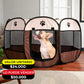 CORRAL PLEGABLE GRANDE PARA MASCOTAS X6UNDS- OMC-10-3