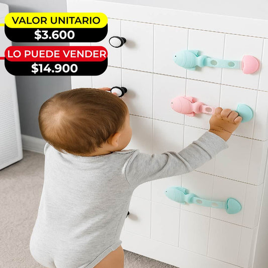 SEGURO PROTECTOR PARA CAJONES X6UNDS- OMC-112